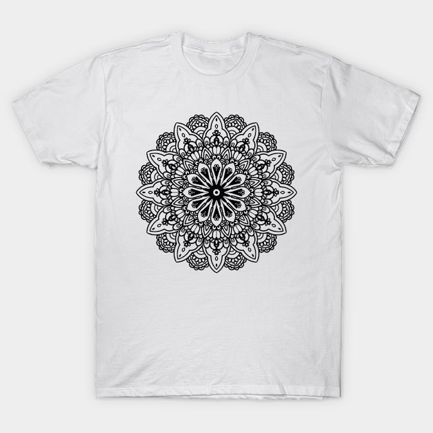 Floral Mandala T-Shirt by faiqawaheed